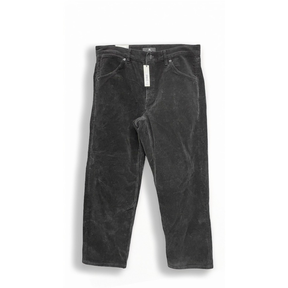 Banana Republic Mens High Rise Straight Fit Corduroy Pants‎ Gray 31 515073-01-1